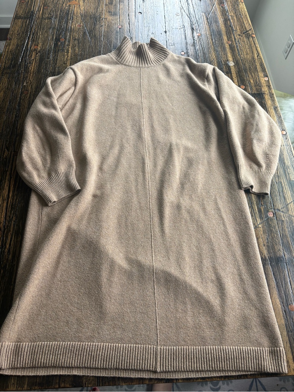 Banana Republic camel Midi Sweater Dress